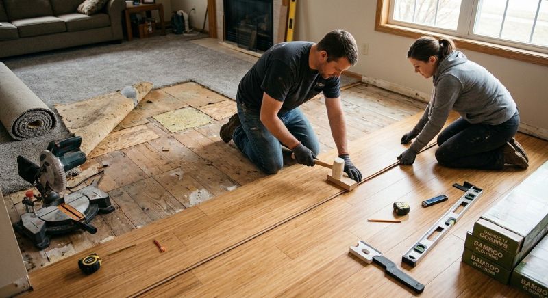 Bamboo Flooring Installation in Tomball, TX