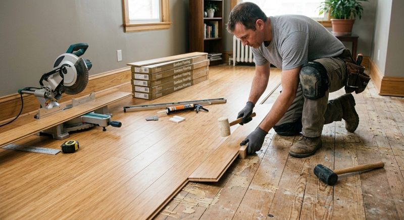 Bamboo Flooring Installation in Tomball, TX