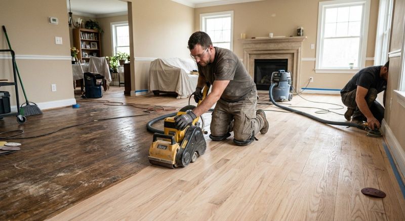 Hardwood Floor Renovation in Tomball, TX