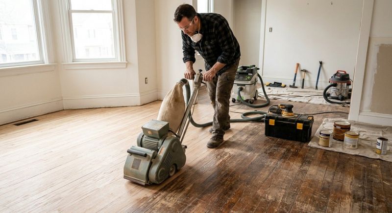 Hardwood Floor Renovation in Tomball, TX