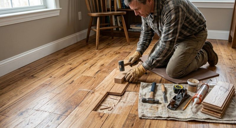 Hickory Floor Repair in Tomball, TX