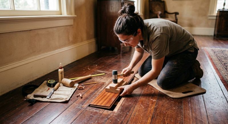 Hickory Floor Repair in Tomball, TX