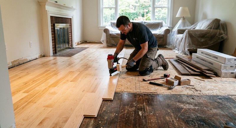 Maple Flooring Installation in Montgomery County, TX