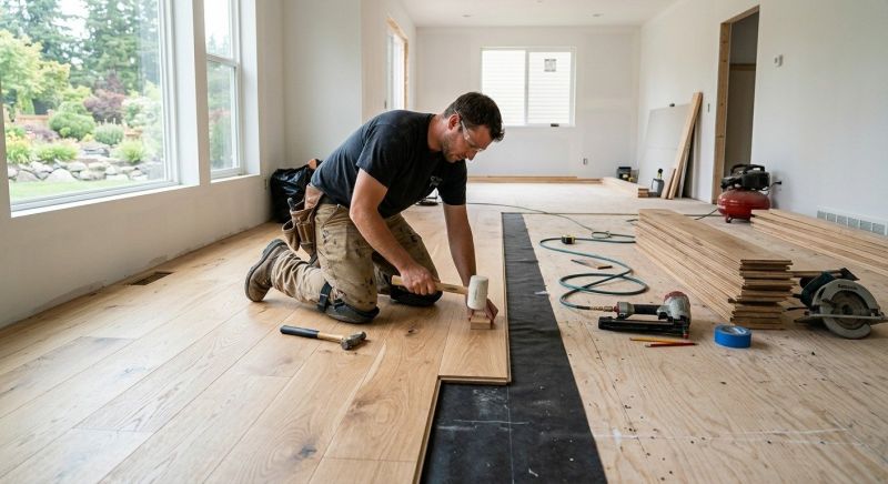 Oak Floor Installation in Tomball, TX