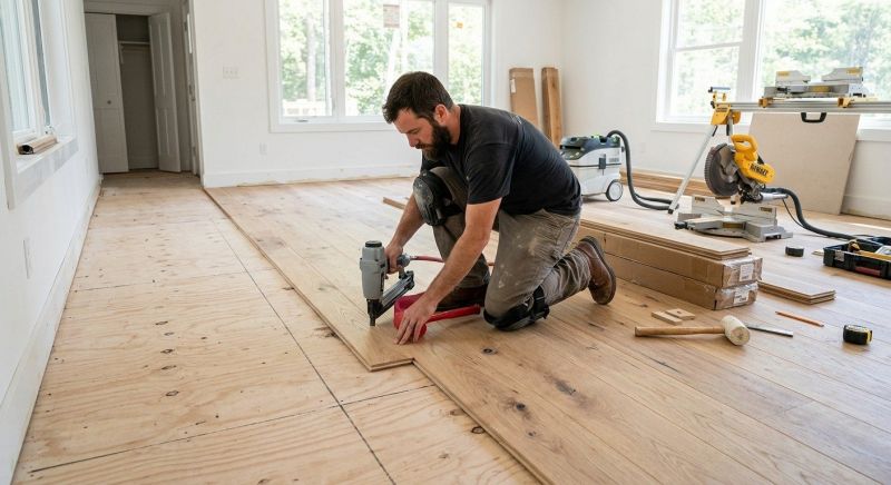 Oak Floor Installation in Magnolia, TX
