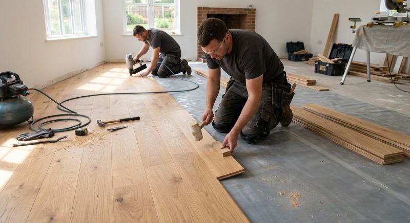 Oak Floor Installation in Montgomery County, TX