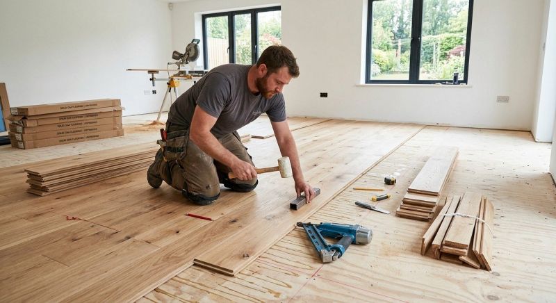 Oak Floor Installation in Spring, TX
