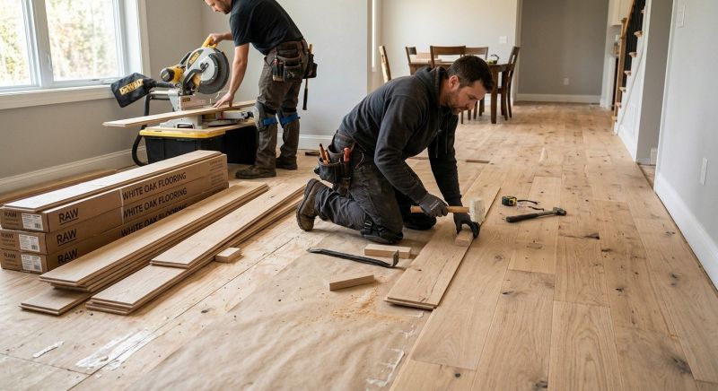 Oak Floor Installation in Spring, TX