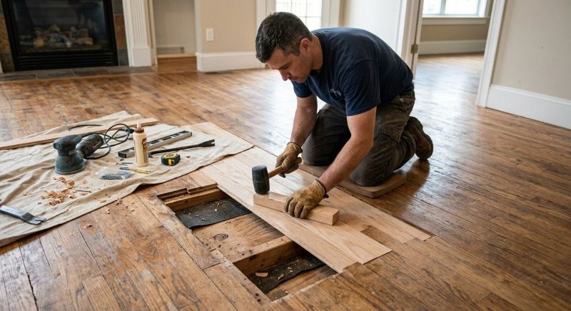 Oak Floor Repair in Tomball, TX