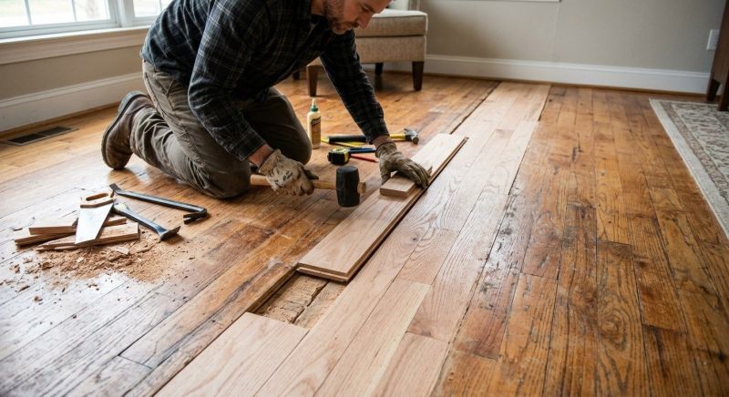 Oak Floor Repair in Tomball, TX