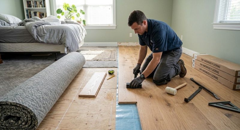 Oak Floor Replacement in Tomball, TX