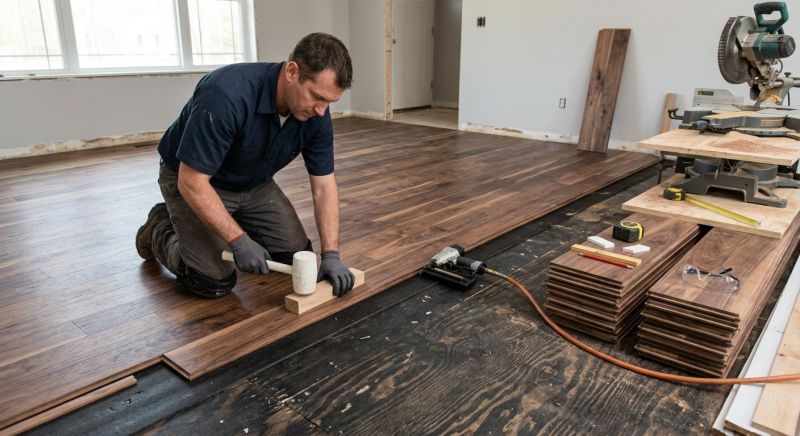 Walnut Flooring Installation in Tomball, TX