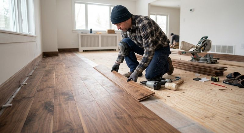 Walnut Flooring Installation in Tomball, TX