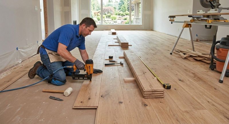 Wide Plank Floor Installation in Tomball, TX