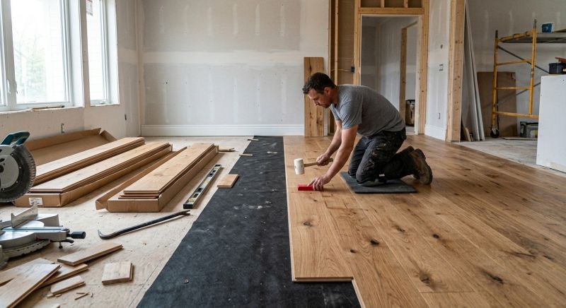 Wide Plank Floor Installation in Tomball, TX