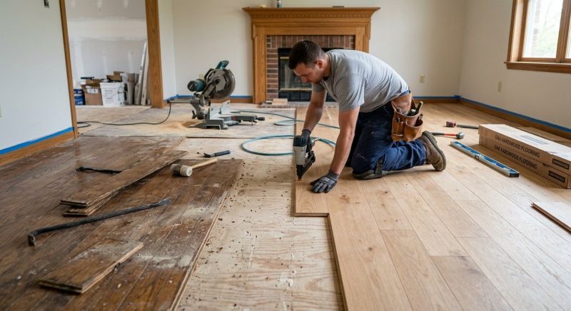 Wood Floor Replacement in Montgomery County, TX