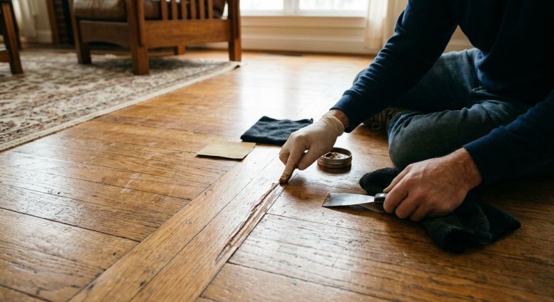 Wood Floor Scratch Repair in Waller, TX